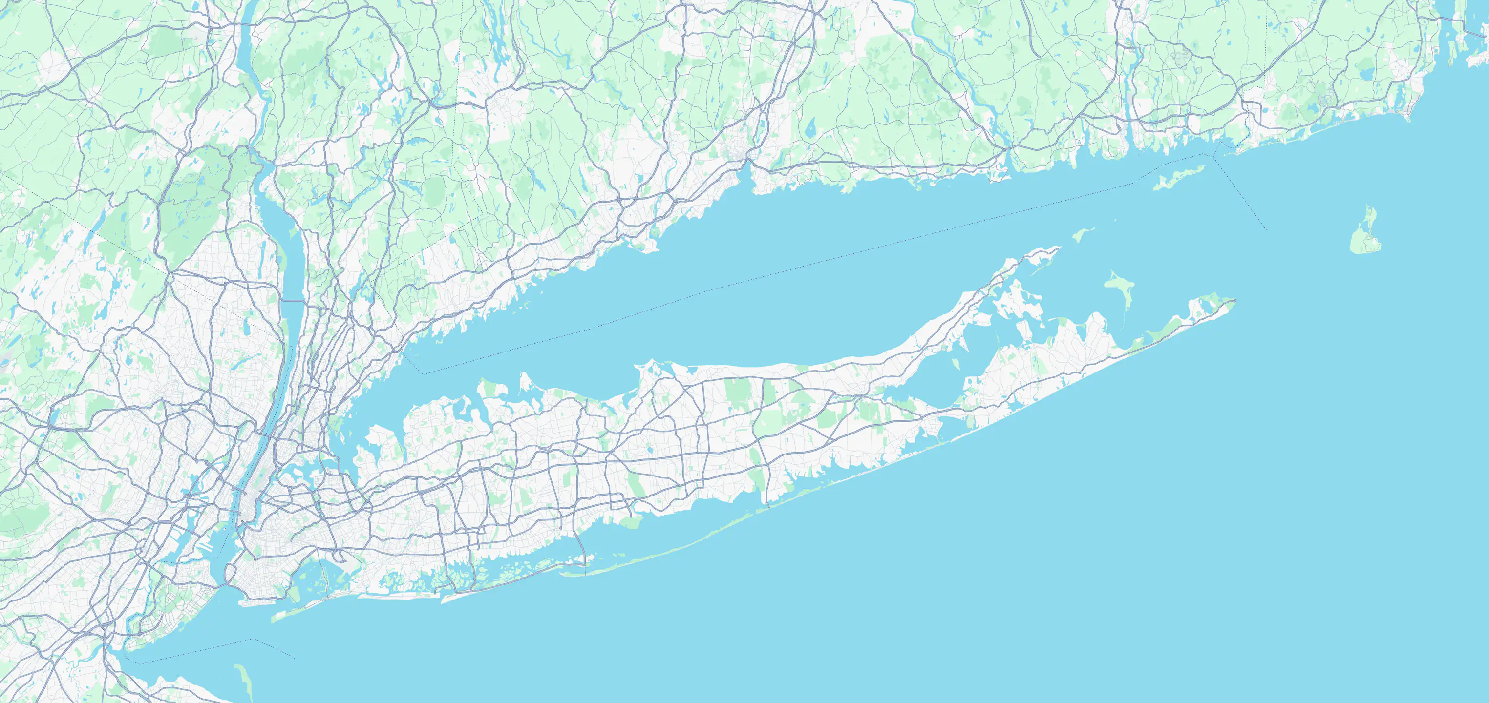 Map of Long Island
